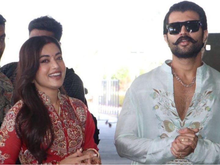 ಮದುವೆ ಬಳಿಕ ಮೊದಲ ಬಾರಿಗೆ ಪಬ್ಲಿಕ್‌ ಆಗಿ ಕಾಣಿಸಿಕೊಂಡ ರಶ್ಮಿಕಾ, ವಿಜಯ್‌ ದಂಪತಿ