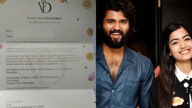 ವಿಜಯ್‌, ರಶ್ಮಿಕಾ ಮಂದಣ್ಣ ಮದುವೆ ಸುದ್ದಿ ಅಧಿಕೃತ- ವೈರಲ್‌ ಆಯ್ತು ಆಮಂತ್ರಣ ಪತ್ರಿಕೆ