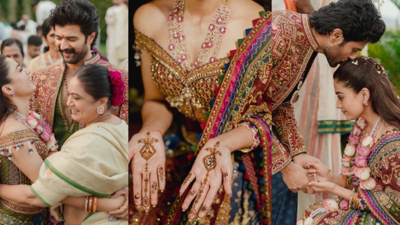 ಬ್ಯೂಟಿಫುಲ್‌ ಆಗಿದೆ Vijay, Rashmika ಮೆಹಂದಿ ಫಂಕ್ಷನ್‌ ಫೋಟೋಸ್