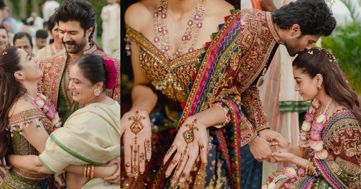 ಬ್ಯೂಟಿಫುಲ್‌ ಆಗಿದೆ Vijay, Rashmika ಮೆಹಂದಿ ಫಂಕ್ಷನ್‌ ಫೋಟೋಸ್