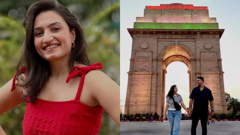 ಪತಿಯೊಡನೆ ದೆಹಲಿ ಪ್ರವಾಸದಲ್ಲಿ ನಟಿ ವೈಷ್ಣವಿ ಗೌಡ